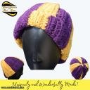 Purple and Gold Hat & Scarf KCAFC0031