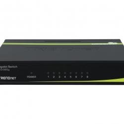 TRENDnet 8-Port Unmanaged Gigabit GREENnet Desktop Metal Switch, Ethernet Splitter