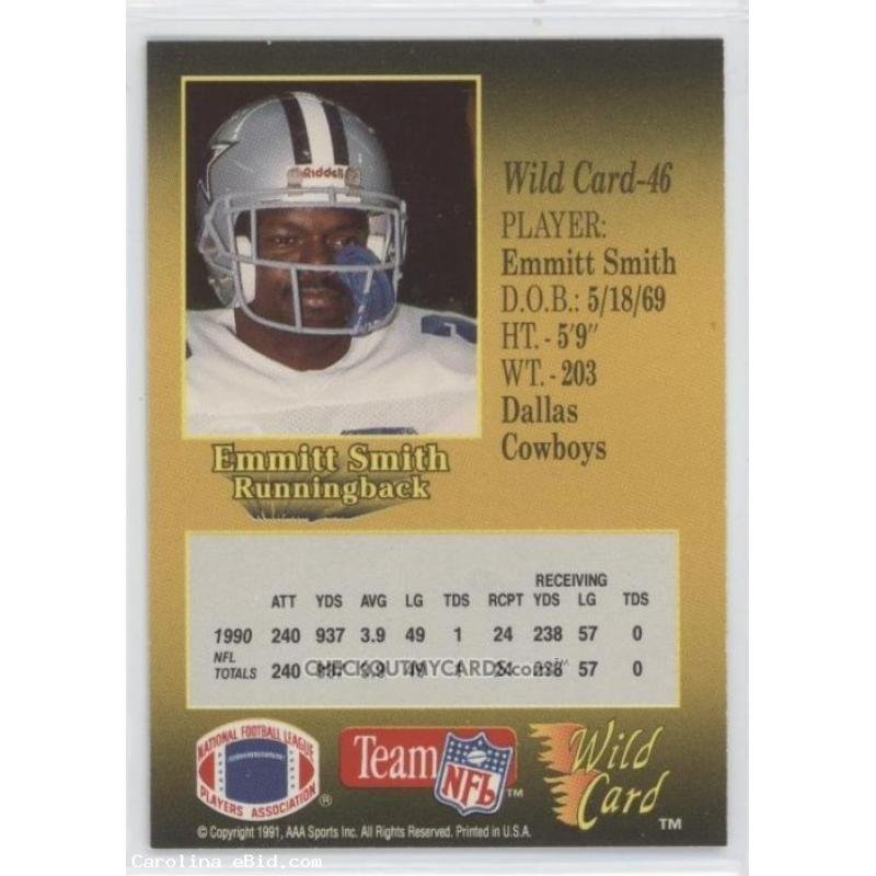 Emmitt Smith Football Card