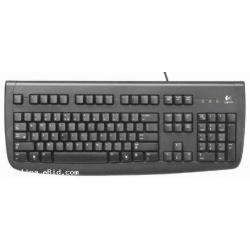 Logitech Deluxe 250 Keyboard, Y-UT76  USB Keyboard, Black