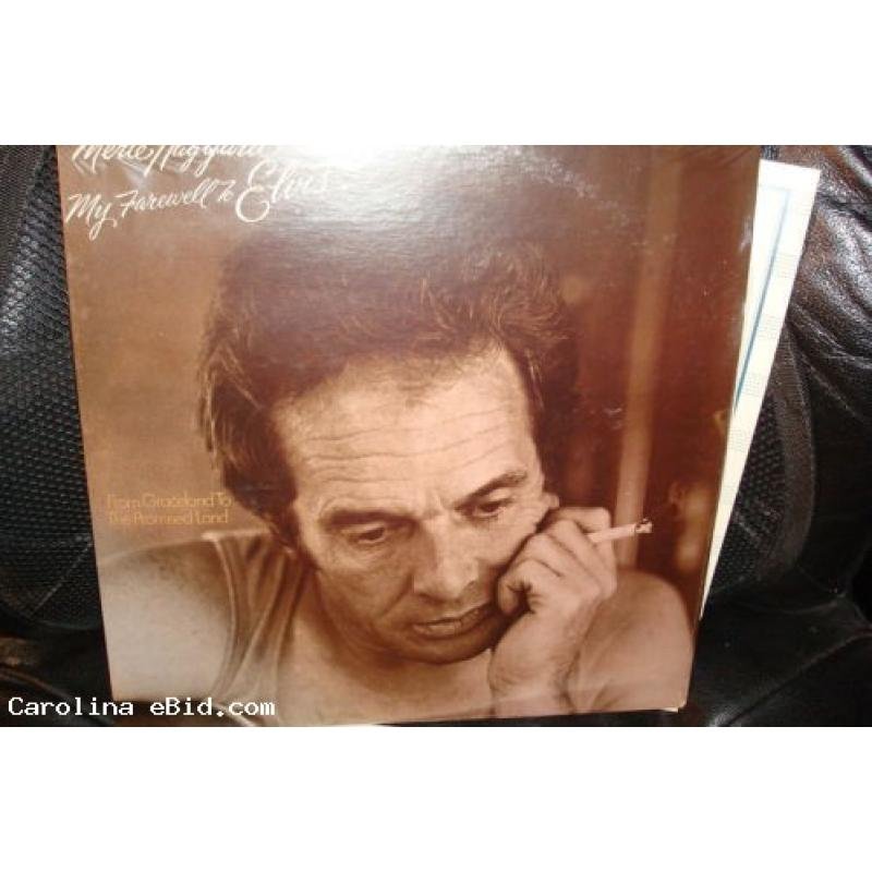 MERLE HAGGARD MY FAREWELL TO ELVIS MCA-2314 MINT LP