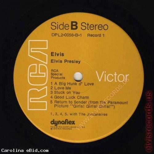 Elvis Presley, Elvis RCA Special Products DPL2 0056(e)