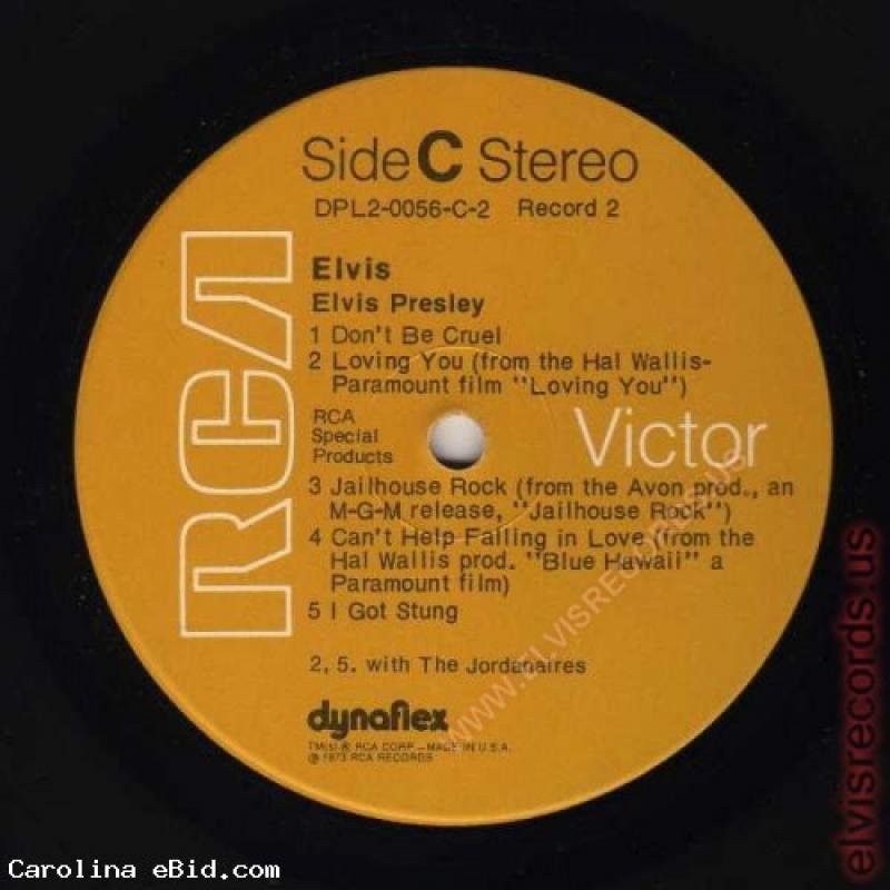 Elvis Presley, Elvis RCA Special Products DPL2 0056(e)