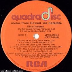 Elvis Presley 2 RARE record albums LP Aloha from Hawaii