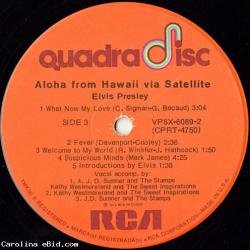 Elvis Presley 2 RARE record albums LP Aloha from Hawaii